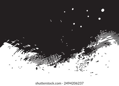Bold brush stroke with grunge texture. Distress damaged texture. Grainy bold brush strokes texture.