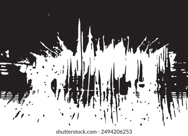 Bold brush stroke with grunge texture. Distress damaged texture. Grainy bold brush strokes texture.
