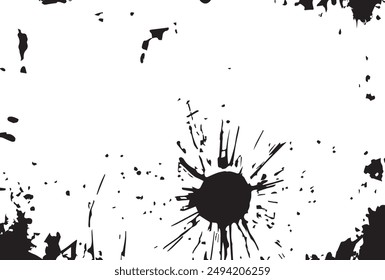 Bold brush stroke with grunge texture. Distress damaged texture. Grainy bold brush strokes texture.