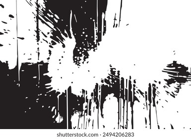 Bold brush stroke with grunge texture. Distress damaged texture. Grainy bold brush strokes texture.