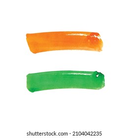 Illustration de la brosse grise avec des tricolores de drapeau indien. Image vectorielle graphique artistique du drapeau national indien.