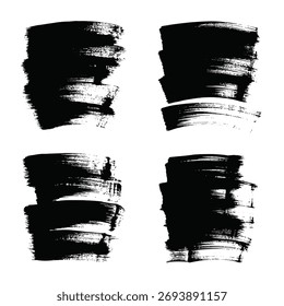 Bold brushstroke patterns create a striking, dark silhouette effect.