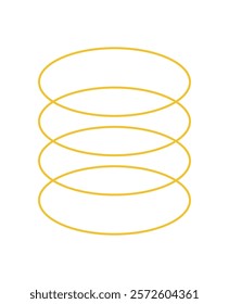 Bold Brutalist Abstract Shape. Minimal circle form and graphic icon. Modern design with a flat aesthetic, suitable for various creative projects and contemporary art applications.