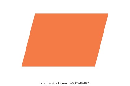 Bold Brutalist Abstract Shape Sticker. Geometric icon with a modern form. This flat design showcases brutalism, an abstract element of y2k aesthetics, ideal for contemporary graphic applications.