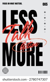 Bold Brutalist Less Talk More Action
