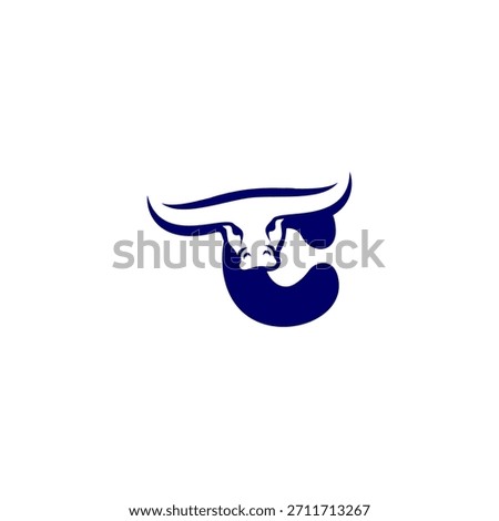 A bold bull head integrated into a stylized alphabet design. Perfect for fitness brands, steak restaurants, sports teams, and tough visual identities.