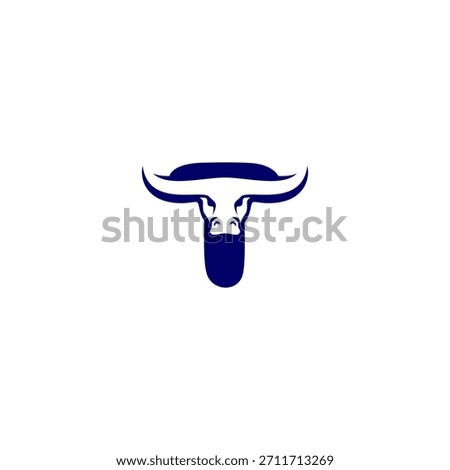 A bold bull head integrated into a stylized alphabet design. Perfect for fitness brands, steak restaurants, sports teams, and tough visual identities.