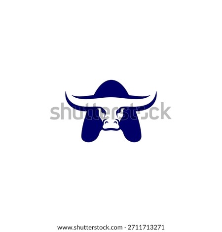 A bold bull head integrated into a stylized alphabet design. Perfect for fitness brands, steak restaurants, sports teams, and tough visual identities.