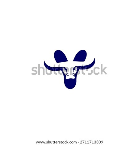 A bold bull head integrated into a stylized alphabet design. Perfect for fitness brands, steak restaurants, sports teams, and tough visual identities.