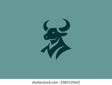 A bold bull head logo symbolizing power, determination, and fierce strength.