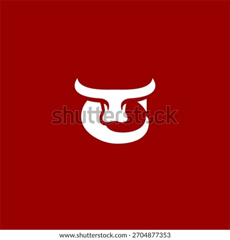 A bold bull letter logo combining powerful horns and clean typography. Designed for strong, modern branding that conveys toughness, identity, and premium visual impact.