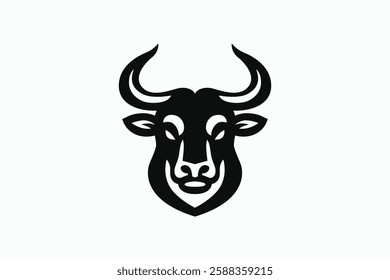 Bold Bull Logo Design Featuring Strong Silhouette and Modern Elements for Powerful Branding