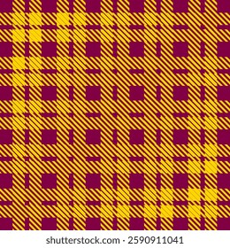Bold burgundy and gold tartan pattern with a textured weave effect. Great for fall fashion, holiday decor, and festive packaging. Seamless and vibrant.