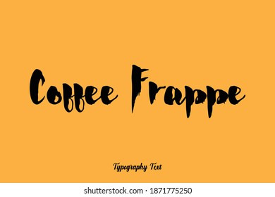 Bold Calligraphy Text On Yellow Background