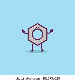 bold cartoon very angry face