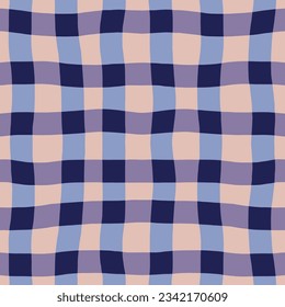 Bold classic plaid texture. Abstract checkered lines pattern. Vector seamless lined background