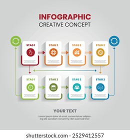 Diseño de infografía atrevido y limpio con colores vibrantes, iconos claros y texto mínimo. Las secciones están organizadas con líneas nítidas, gráficos simples y Fuentes fáciles de leer, lo que garantiza una información rápida 