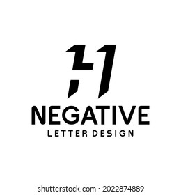 Bold and clean logo about the letter H in negative space.
EPS 10, Vector.