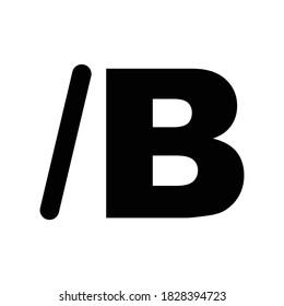 Bold close text icon.bold,text (vector illustration)