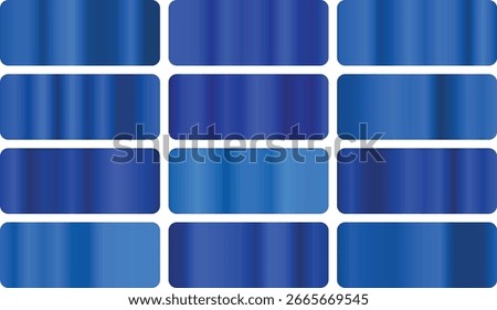 Bold cobalt gradient palette with rich deep blues and vivid tones, ideal for tech designs, luxury branding, nautical themes, and striking modern digital artwork.