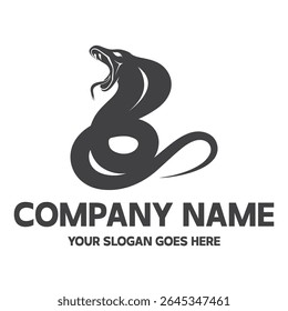 A bold cobra design showing strength and speed in a clean modern style