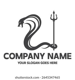 A bold cobra design showing strength and speed in a clean modern style