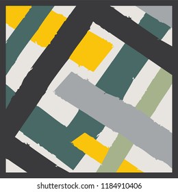 bold color scarf pattern design