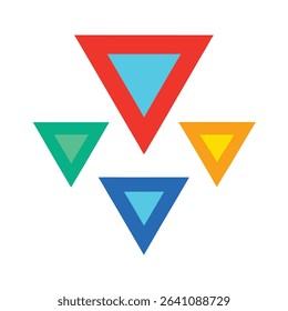 Bold Color Triangle Badge Collection