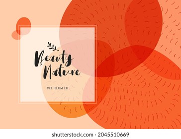 Bold colored universal abstract horizontal art template. Suitable for social media posts, email, mobile apps, banners design and web, internet ads. Vector fashion background.