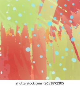 Fundo abstrato colorido e arrojado com traçado dinâmico do pincel e textura do splatter