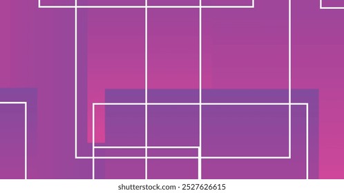 Un diseño abstracto audaz y colorido con rectángulos en capas de color rosa y púrpura, intersectados por líneas blancas. Ideal para fondos y Elementos de diseño modernos