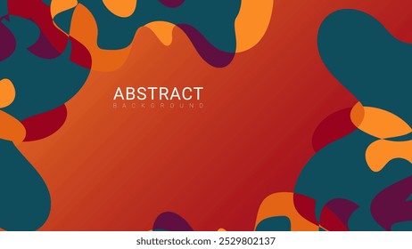 Bold and colorful abstract design with flowing shapes, ideal for digital and print uses.