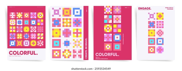 Bold and Colorful Modern Cover Design. Vibrant Abstract Layout for Brochure, Flyer, Poster, Business, Branding, Marketing, Corporate Identity, Annual Report