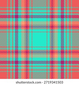 Bold, colorful tartan pattern. A bright, textured plaid design, perfect for backgrounds, fabric design, or stylish graphic elements. Versatile, eyecatching, and retro.