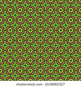 A bold and colorfull geometric seamless pattern. Seamless pattern for decorating, wallpaper, wrapping paper, fabric, backdrop, and etc