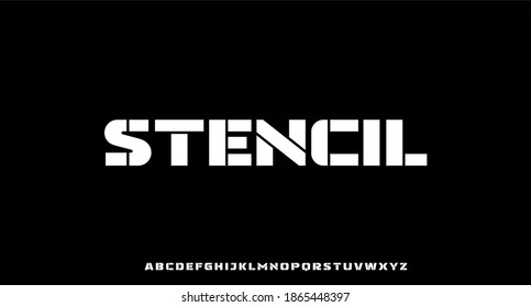 bold condensed font alphabet set