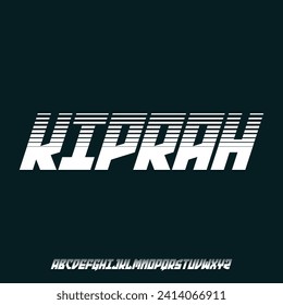 bold condensed font vector set