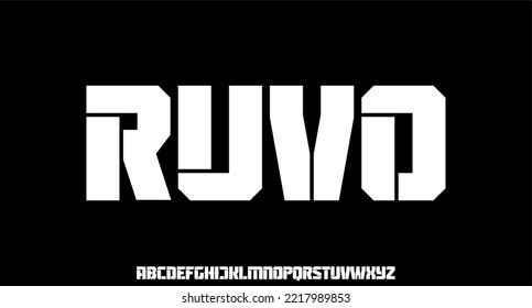 bold condensed stencils font for poster and head line