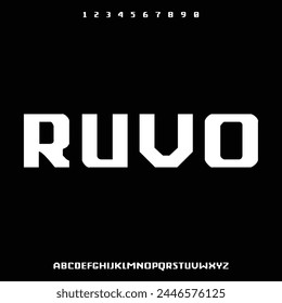 bold condensed stencils font for poster and head line