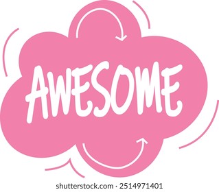 Bold Congratulation Sticker Text Cute