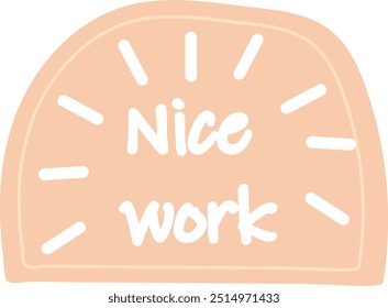 Bold Congratulation Sticker Text Cute