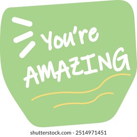 Bold Congratulation Sticker Text Cute
