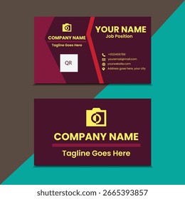 Design de cartão corporativo arrojado com destaques em tom marrom profundo e dourado, adequado para marcas premium.