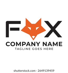Diseño audaz y creativo del logotipo de Fox para la marca moderna de la empresa y la creación de identidad visual