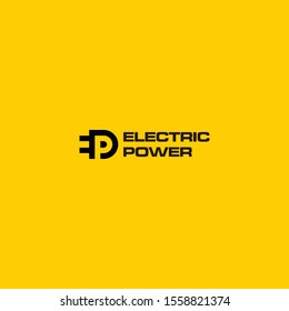 Bold, creative and modern logo design of electric power and eco energy with clear background - EPS10 - Vector.