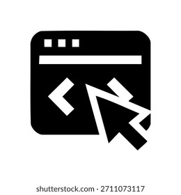 bold ícone de cursor e colchete representando o prompt do AI