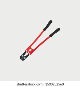 Bold Cutters Icon. Construction Concept, Cartoon of Sickle Vector Icon for Web Design Isolated on White Background - Vector