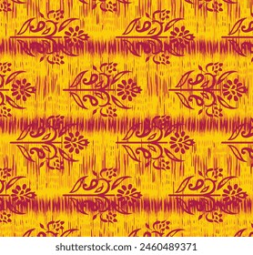 Bold Design Art Digital Textile Design for Shirts and Dupatta Colorful Flowers and Ornaments Designs Shirt Design with Elegant Colors