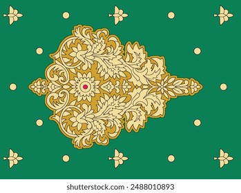 Arte de diseño audaz Diseño textil digital para camisas y Dupatta Colorido Flores y ornamentos Diseños Diseño de camisetas con Colores elegantes