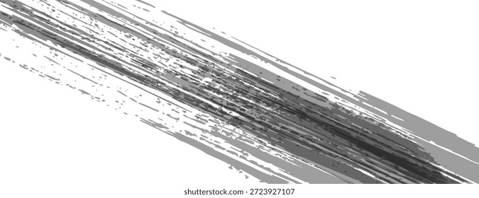 Fondo abstracto de textura grunge diagonal en negrita. Líneas de trazo de pincel con contraste nítido. Moderna superficie mínima para el diseño de diseño.

